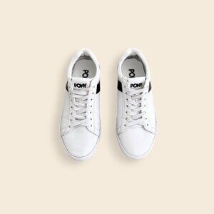 Madewell x Pony Topstar OX Empire Sneakers, White on Black, Women's Size 8